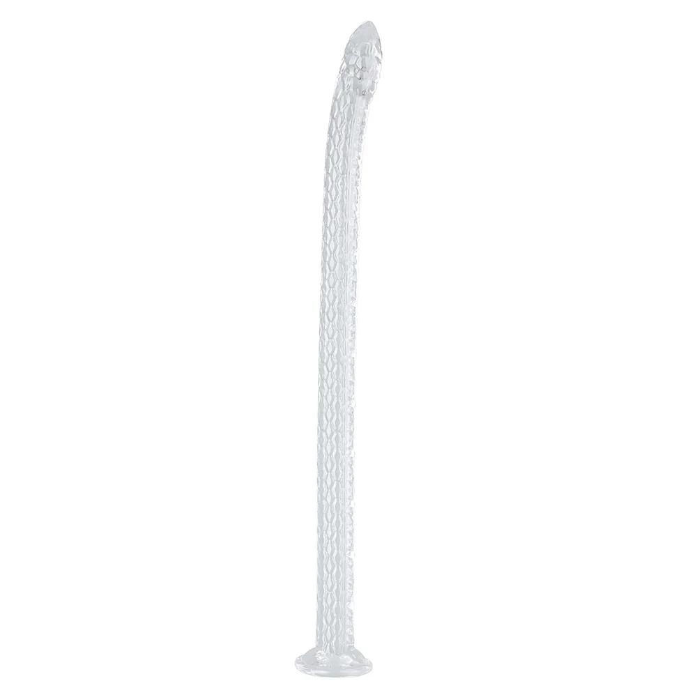 45-100 centimetri Lungo Serpente Mostro Dildo Morbido Plug Anale Gigante Fantasia Trasparente Flessibile Ano Massaggiatore Ventosa Giocattoli Del Sesso Per Le Donne Degli Uomini