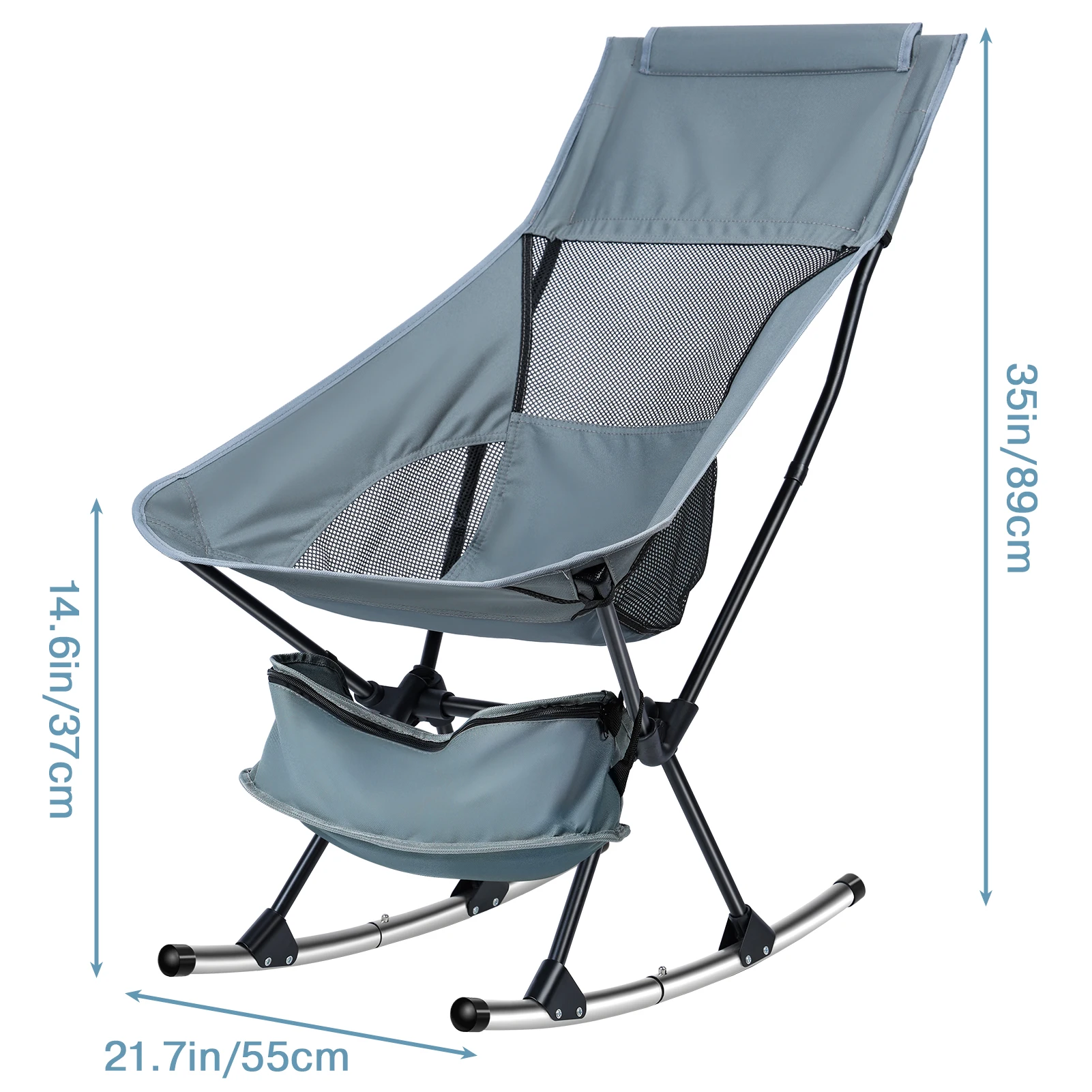 Fishing chairs Hard Arm High Back Lawn Chair Heavy Duty with Removable Headrest, for Camp, Lawn and Outdoors Hiking, fishing