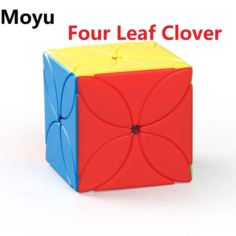 MoYu Meilong 네잎 클로버, 스티커리스 스피드 큐브, 전문가용 Meilong 클로버, 게임용 어린이 퍼즐