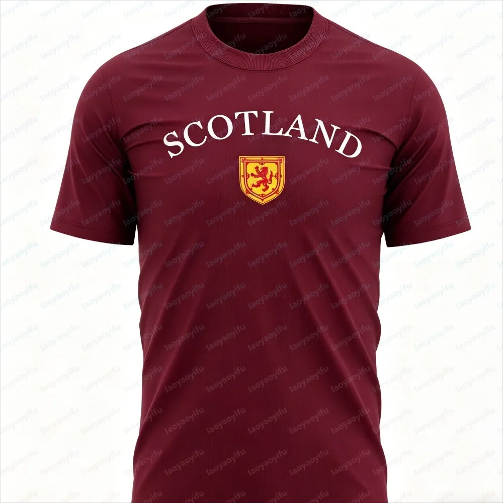 Scottish Patriotic Vintage Summer Football T-Shirt
