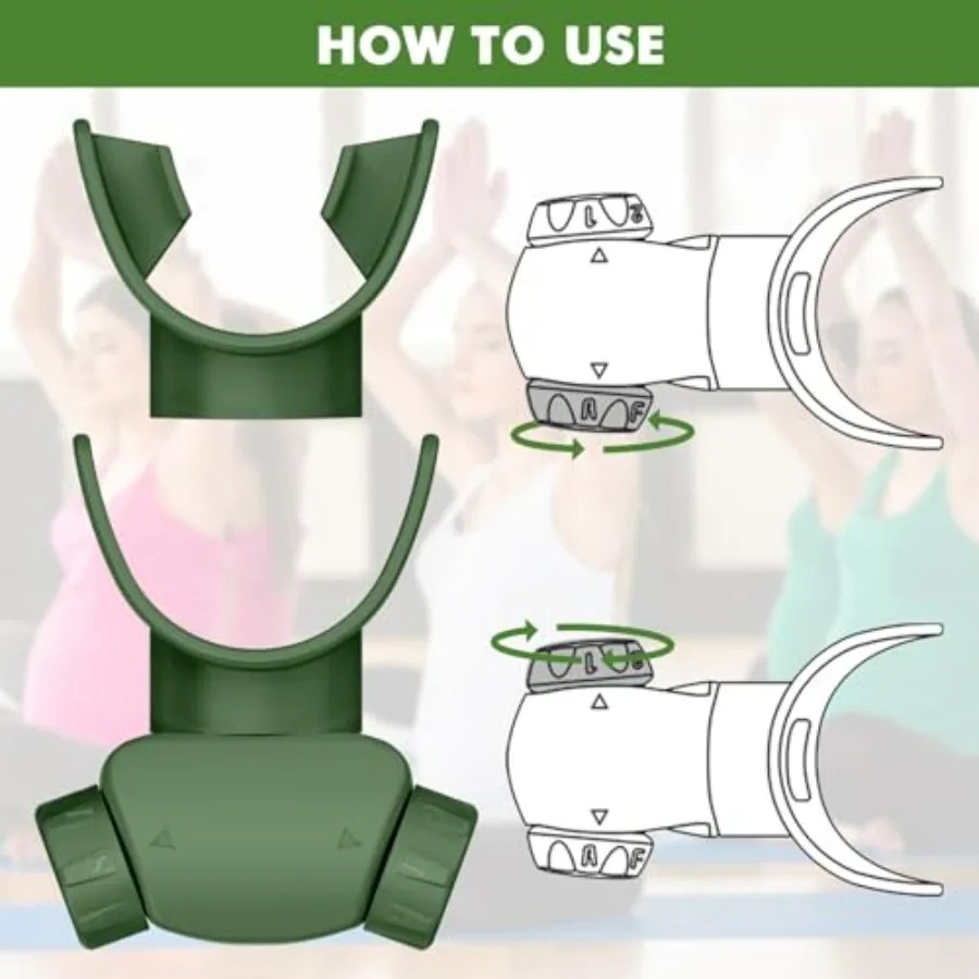 Breathing Exercise Device, Compact Guided Portable Breathing Trainer, Excellent for Sports, Performers, Singers, Hikers, Yoga, M