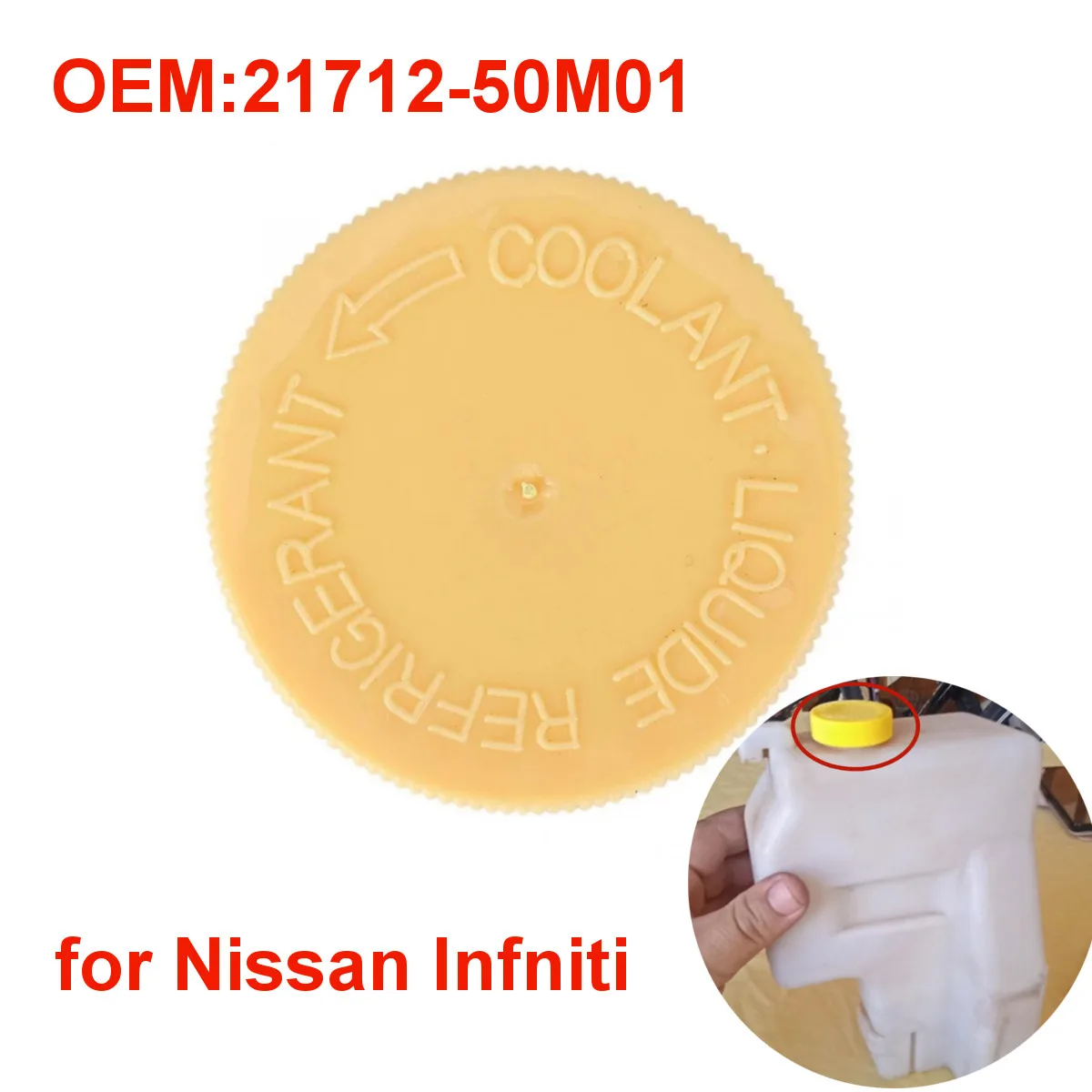 2171250M01 Car Coolant Overflow Reservoir Cap Radiator Cooling Tank