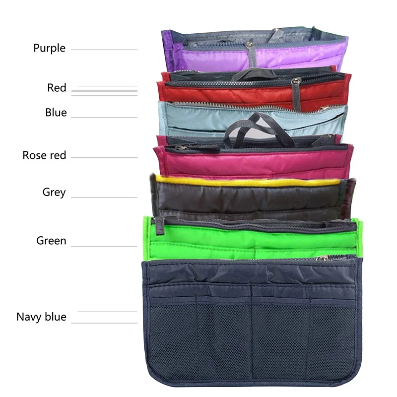 Multifunctional Bi-fold Storage Bag Double Zipper Large Capacity Storage Arrangement Makeup Toiletries Large Classification Bag storage bag