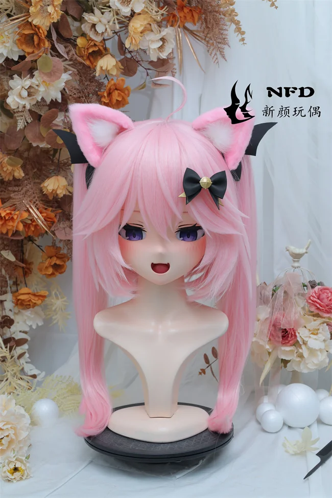 

(NFD012-38)Customize Full Head With Lock Pretty Female/Girl Japanese Animego Character Kig Cosplay Kigurumi Mask Crossdress Doll