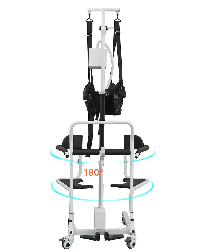 Senyang Medical Portable Electric Wheel Toilet Chair Move Nursing Hydraulic Lift Patient Transfer Commode Chair 3