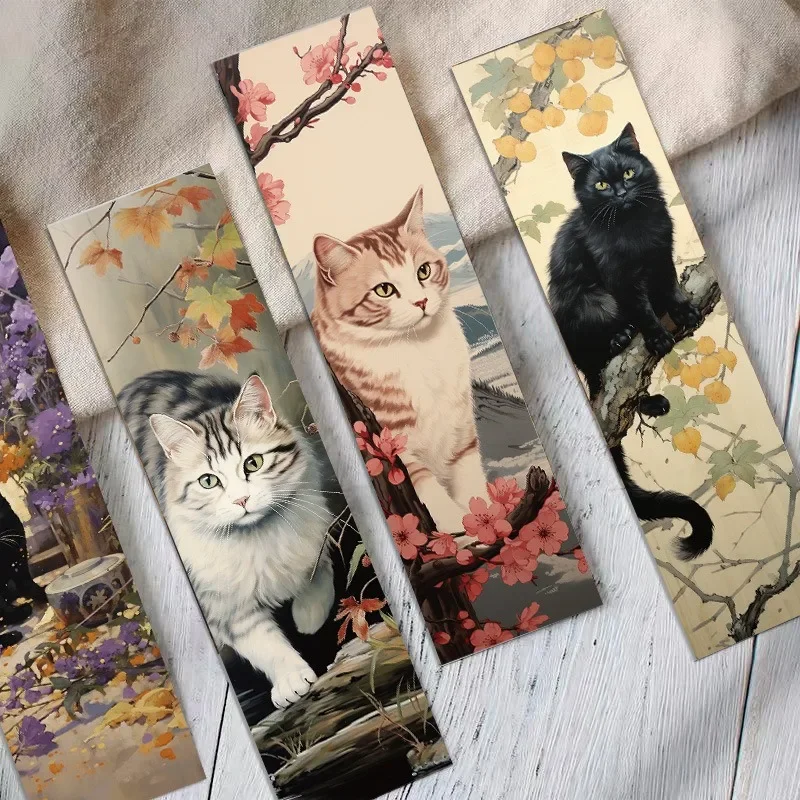 Segnalibri Gatto In Metallo Con Nappa - 2 Pezzi, Design Carino, Regalo Per Lettori E Amanti Dei Gatti - Foto 5