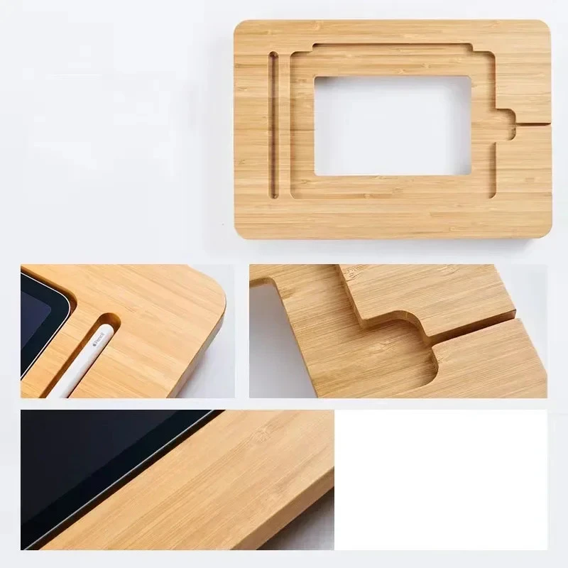 Wooden IPad Drawing Stand Tablet Stand-Adjustable 5 Angles for Laptop Book Reading Compatible with IPad Case Version