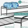 4 Tier Long Shoe Organizer for Closet, Metal Shoe Rack Wide Shoe Storage Organizer 30-Pairs 4