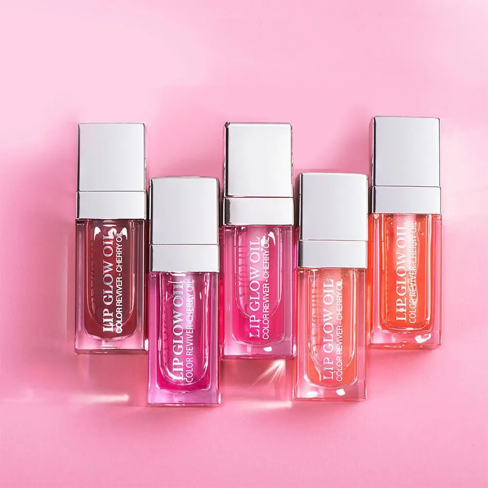 Lip Oli Plumping Clear Crystal Jelly Hydraterende Voller Olie Getinte Lippen Makeup Sexy Glow Lipgloss Mollige Lip M7G5 lip gloss lip makeup lip oil