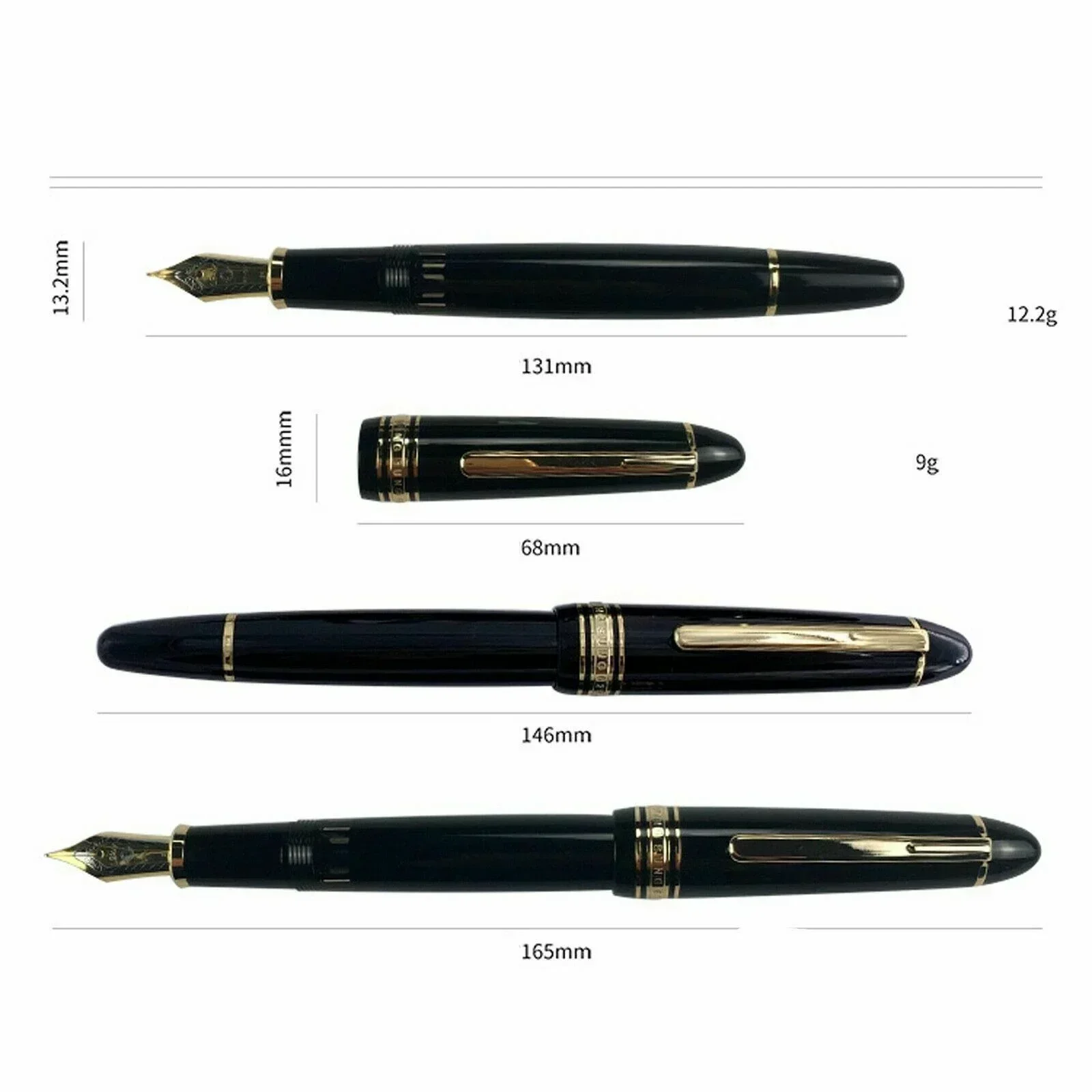 Yong sheng 629 Fountain Pen Large capacity Iridium EF/F nibs Piston inking Resin Office school business Writing ink pens gitfs 2
