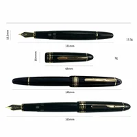Yong sheng 629 Fountain Pen Large capacity Iridium EF/F nibs Piston inking Resin Office school business Writing ink pens gitfs 2