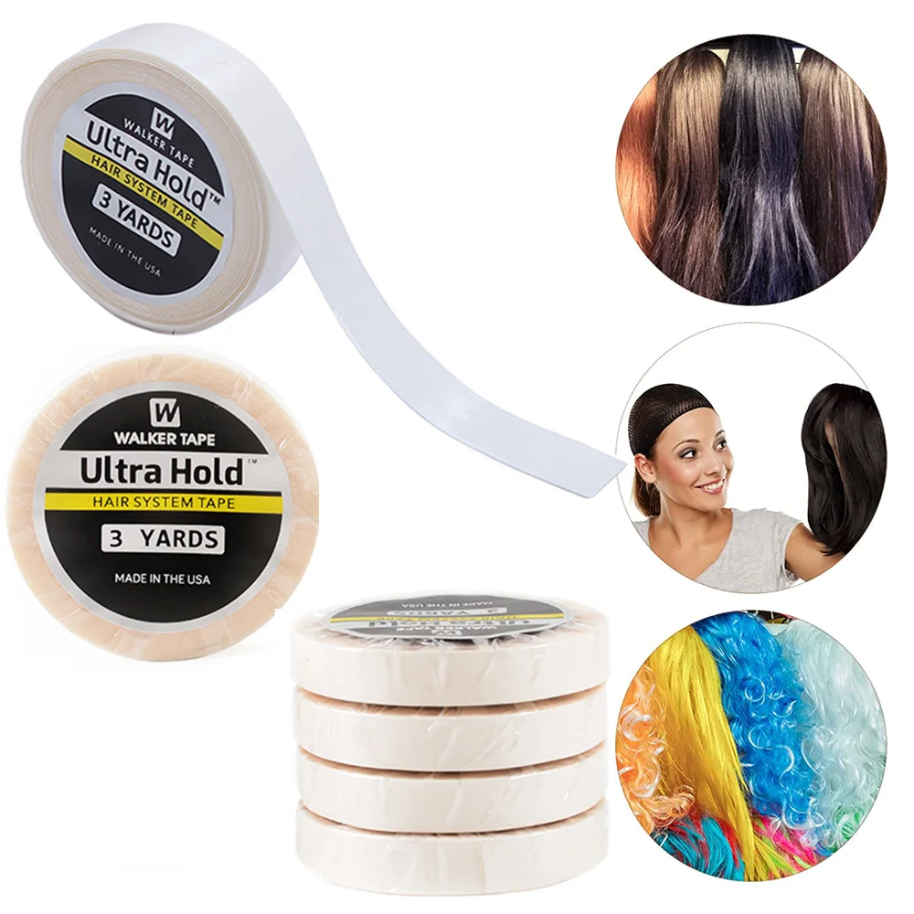 3 Yards Ultra Hold Lace Tape for Wigs WaterProof Strong Adhesive Double Sided Lace Wigs Replacement Tape for Toupee White