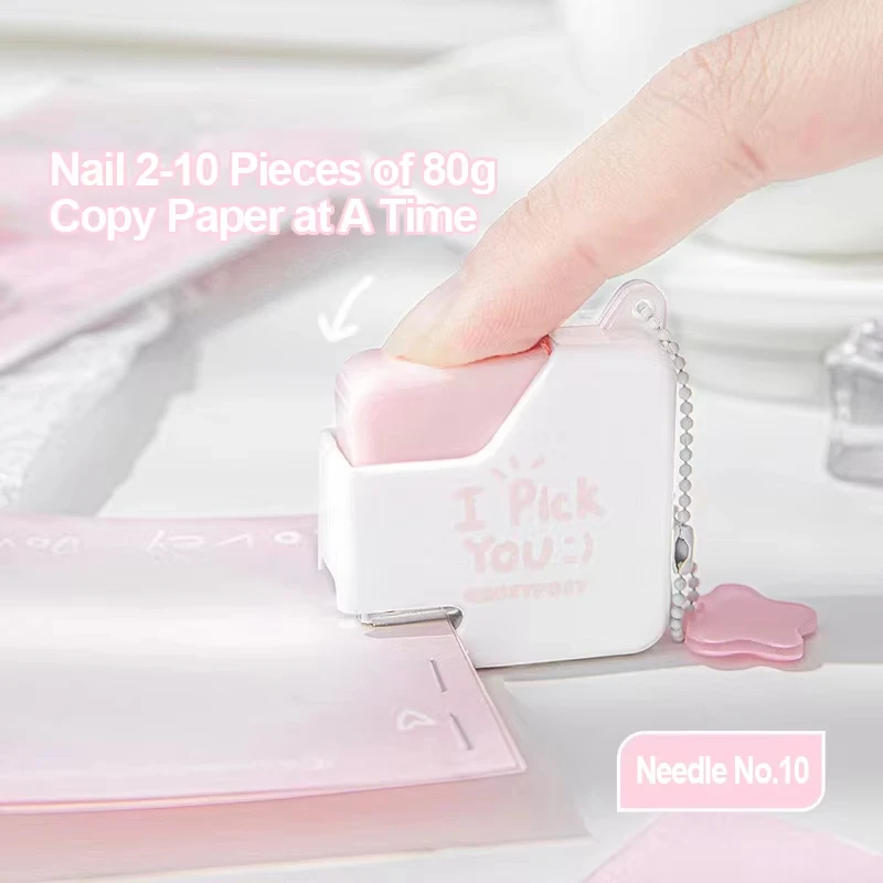 소형 설탕 스테이플러 고급스러운 디자인 휴대용 미니 스테이플러 문서 및 데이터 제본 장치