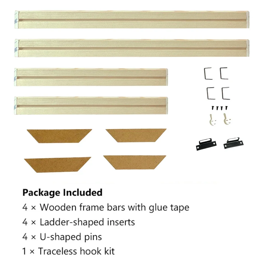 DIY Frames Canvas Stretcher Bars Natural Wood Frame for Diamond Painting photo frame wood canvas frame art frames
