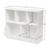 Kids Bookshelf, Bookcase Footboard, Toy Storage Cubby, Children's Toy Shelf, 35.4" L Toy Storage Cabinet Fit for Children's Room 6