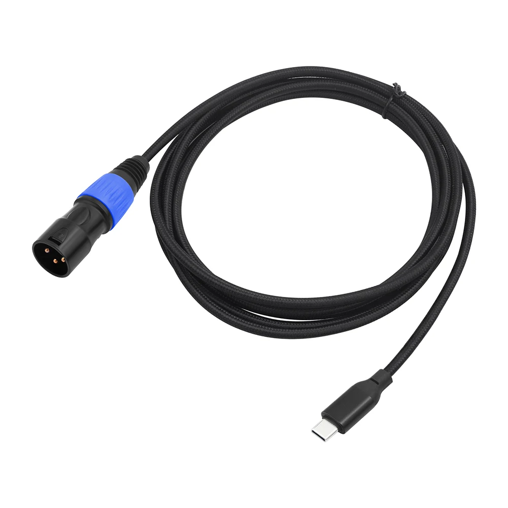 Premium USB-C to XLR Male Audio Cable for Amplifiers, Speakers, and Mixers