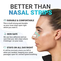 Magnetic Nasal Dilator Anti Snoring Nose Strips,Boost Oxygen Intake,Sleep Nasal Breathing Dilators Starter Kit 2