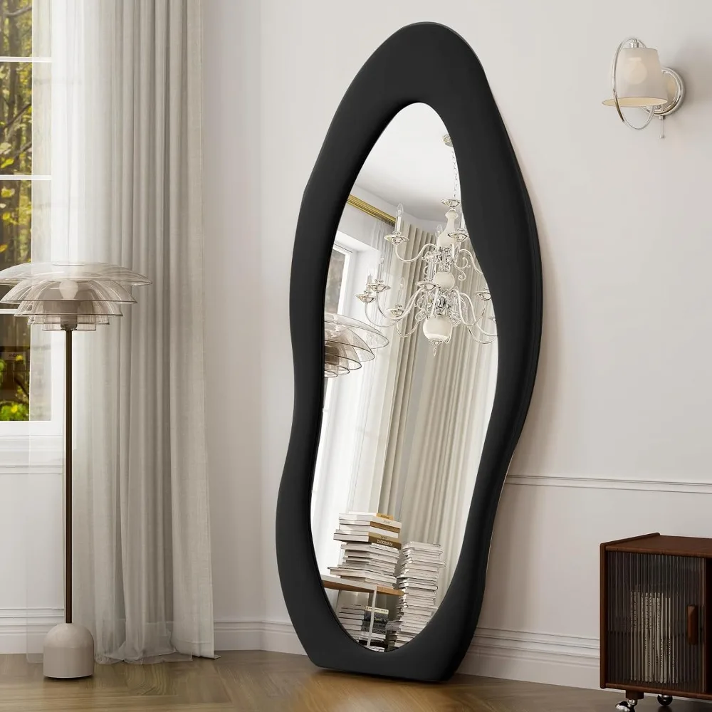 

71"x30" Wall Mirror with Wooden Frame - Full-Length Mirror for Hanging or Leaning Against Wall in Bedroom, and Living Room