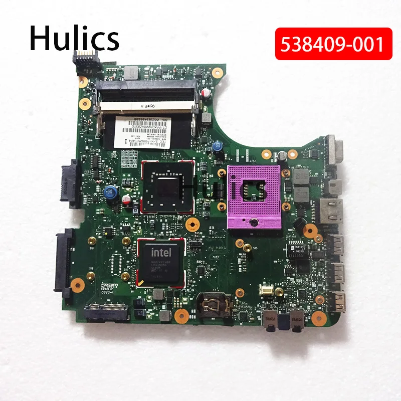 Материнская плата Hulics б/у 538409 для HP Compaq CQ510 510 CQ610 610, материнская плата для ноутбука 538409-001 965GM DDR2