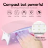 Coscelia Acrylic Nail Kit with 6W Nail Lamp 3PCS 8G Acrylic Powder and 120ML Acrylic Liquid Full Manicure Kit 3