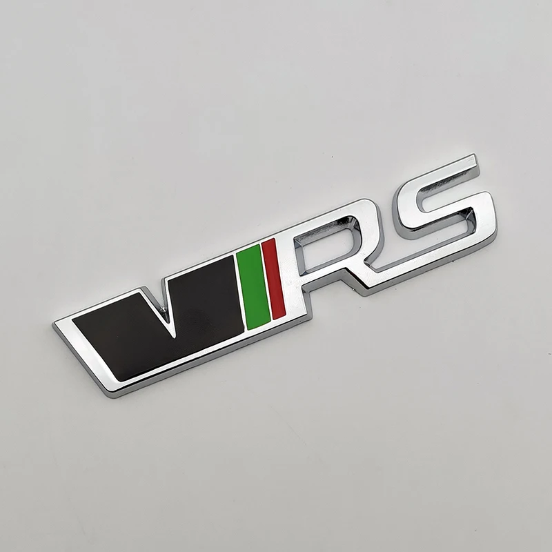3d RS Logo VRS Emblem Nameplate Car Front Grille Trunk Badge RS VRS Accessories