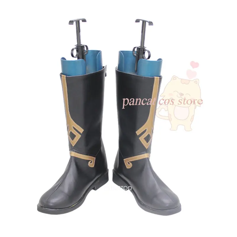 

Genshinimpact Zhongli Cosplay Shoes Comic Anime Game Cos Long Boots Cosplay Costume Prop Shoes for Con Halloween Party