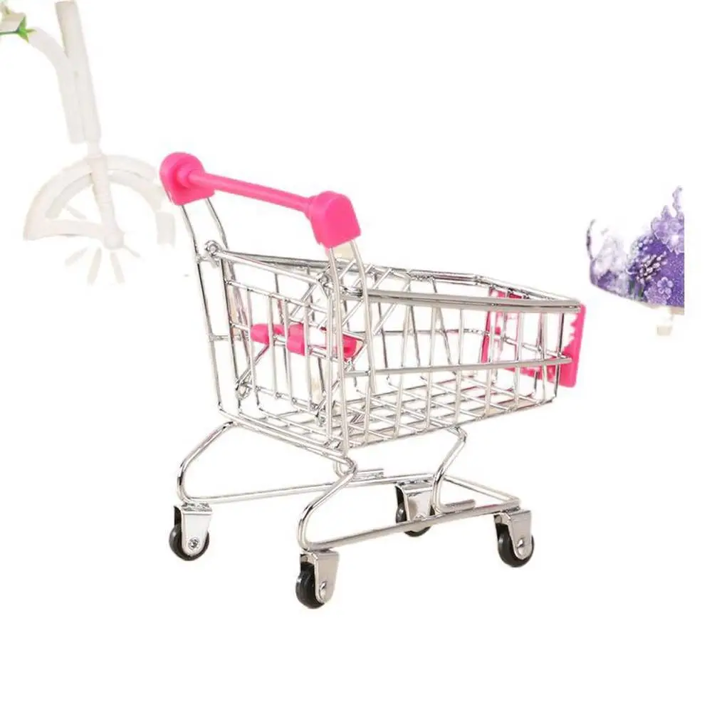

Accessories Desktop Decor Supermarket Shopping Basket Supermarket Handcart Trolley Dollhouse Furniture Dollhouse Accessories