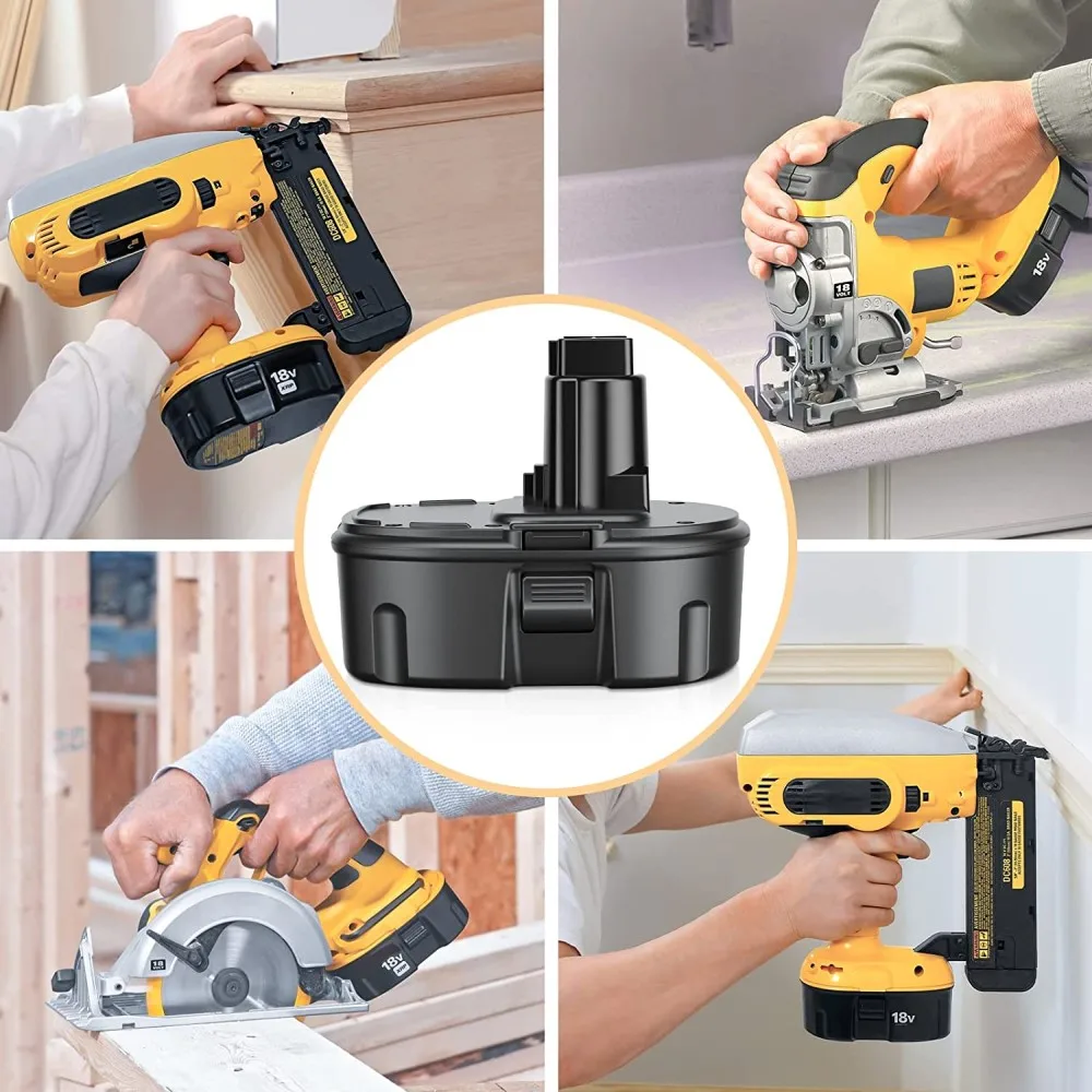 3.6Ah Replace for Dewalt 18V Battery Replacement for Dewalt 18-Volt XRP  DC9096 DC9098 DC9099 DW9098 DW9099 DW9095 DW9096 DE9039