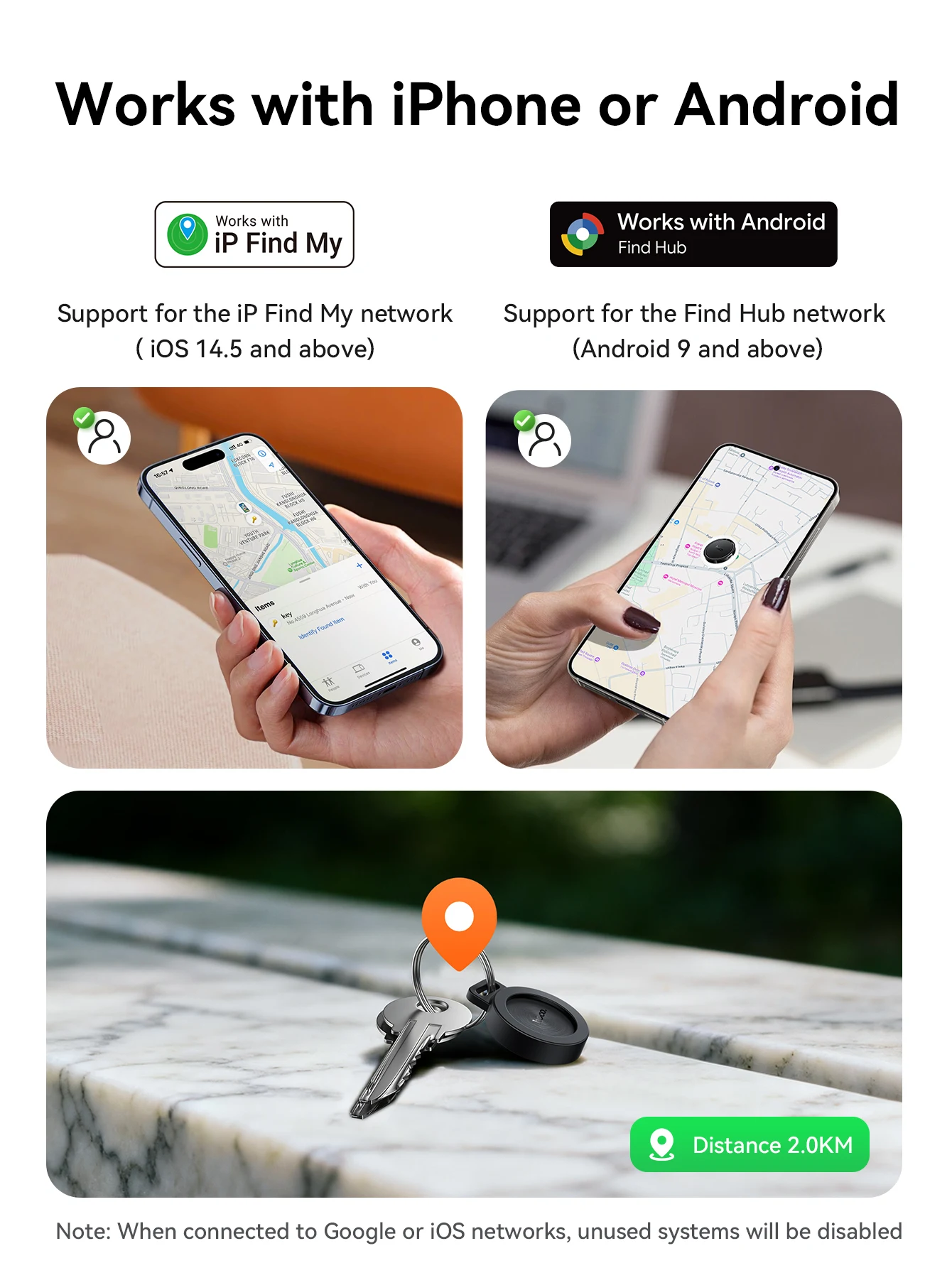 HOCO E101 Universal Smart Tracker (Apple & Android)