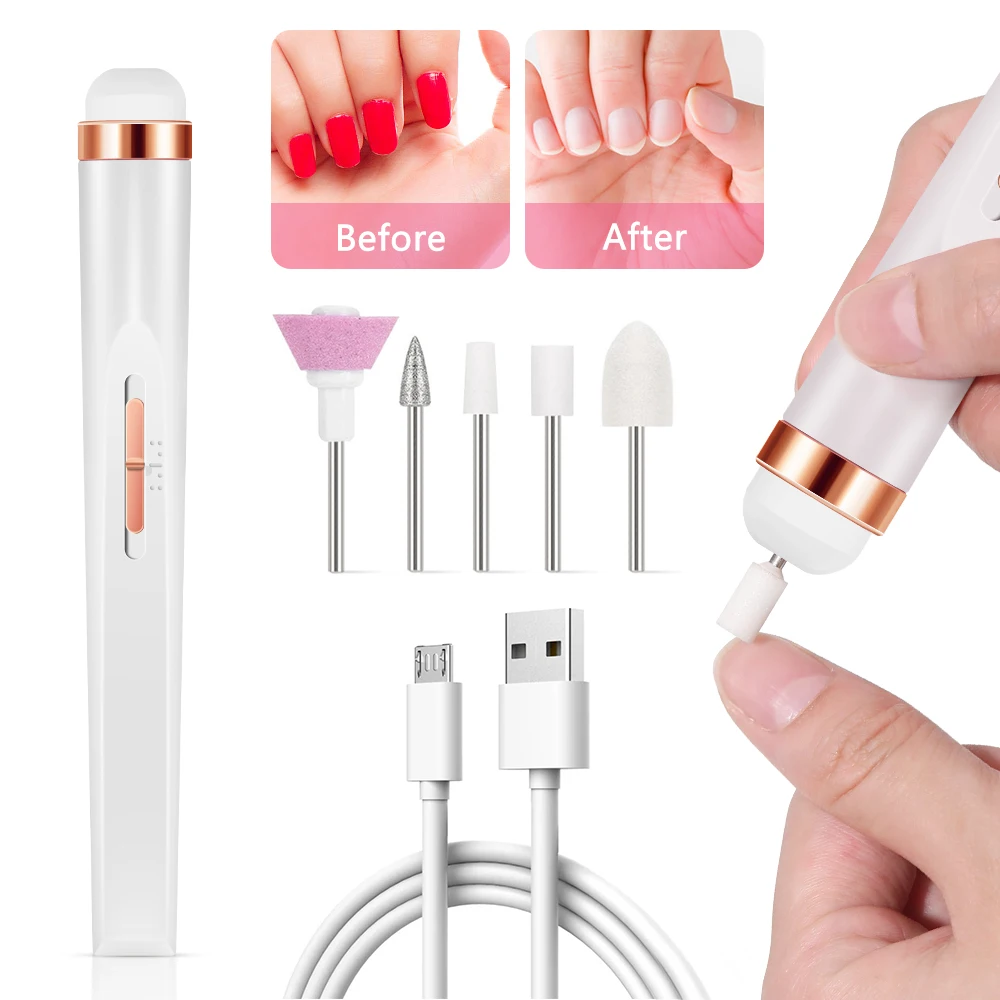 LULAA Portable Manicure Set Full Set of Professional Manicure and Pedicure Tools for Exfoliation and Polishing for Nail Salon 5
