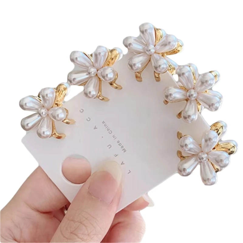 Women Hair Clip Hairpins Alloy Fringe Hairclips Sweet Daisy-Flower Hair Claw Clips Barrettes Non-Slip Girls Head Accessories