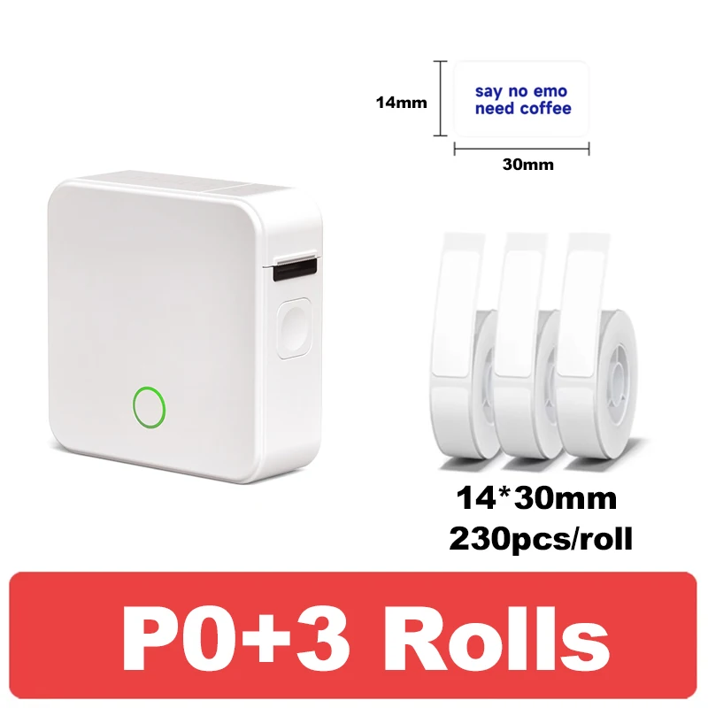 Holyhah P0 طابعة ملصقات لاسلكية محمولة طابعة ملصقا...