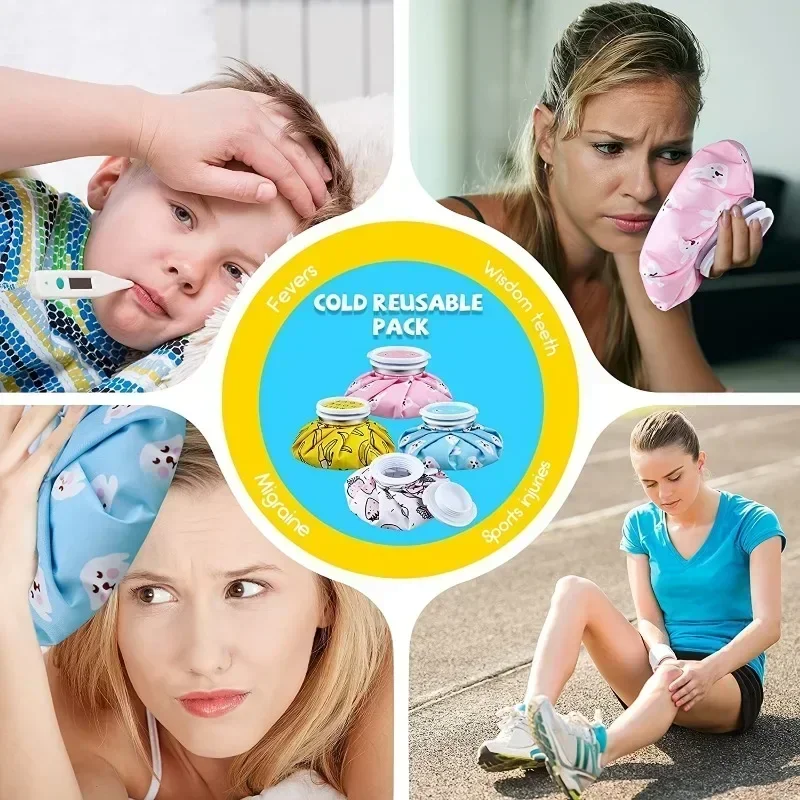 Effective cartoon ice packs thermal insulation bags cold or hot compresses to relieve headaches and migraines