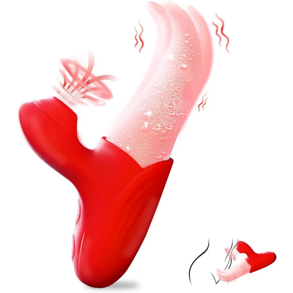 Heißer Verkauf Sex Spielzeug Saugen Rose Vibrator mit Zunge Lecken für Frauen Stimulation Der Klitoris Nippel Stimulator Weibliche Erwachsene Waren 1