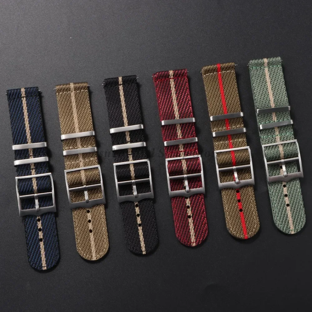 Nylon Canvas Quick Release Watch Strap - Versatile Military Sport Bracelet