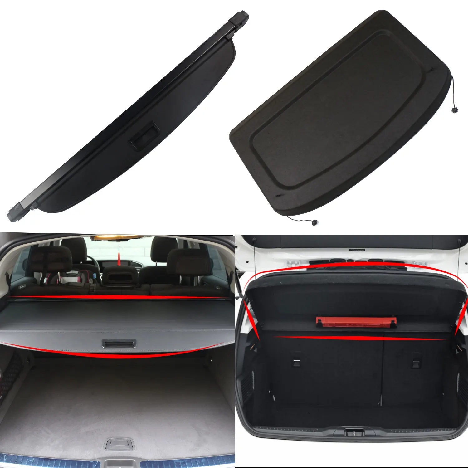 OEM/ODM Car Accessories and Parts 2023 Retractable Cargo Cover Car Rear Parcel Shelf For SUV oem odm parcel shelf for changan cs55plus lid boot lid rear window inner trunk curtain cover shutter car parts