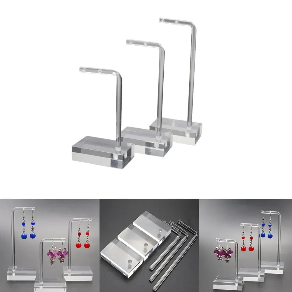 Clear Acrylic Earring Display Stand Jewelry Hanging Showing Case Earring Organizer Earring Holder Jewelry Showcase Display Stand 6