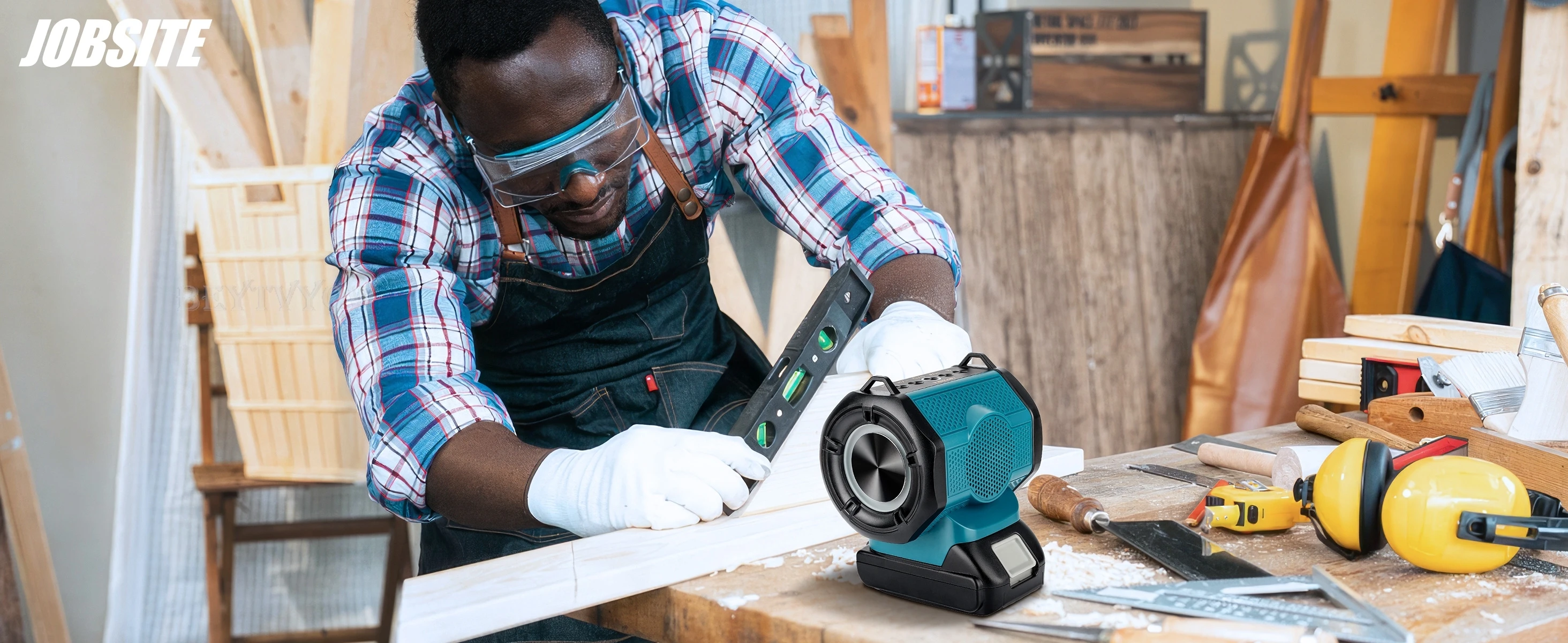 30W Cordless Bluetooth Speaker for Makita 14-18V LXT Battery With USB-A/C ports