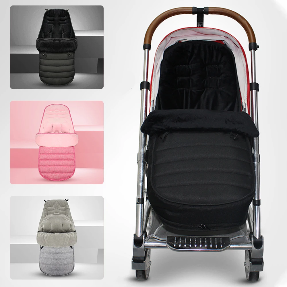 BabyStrollerSleepingBagNewbornWindproofCushionFootmuffPram
