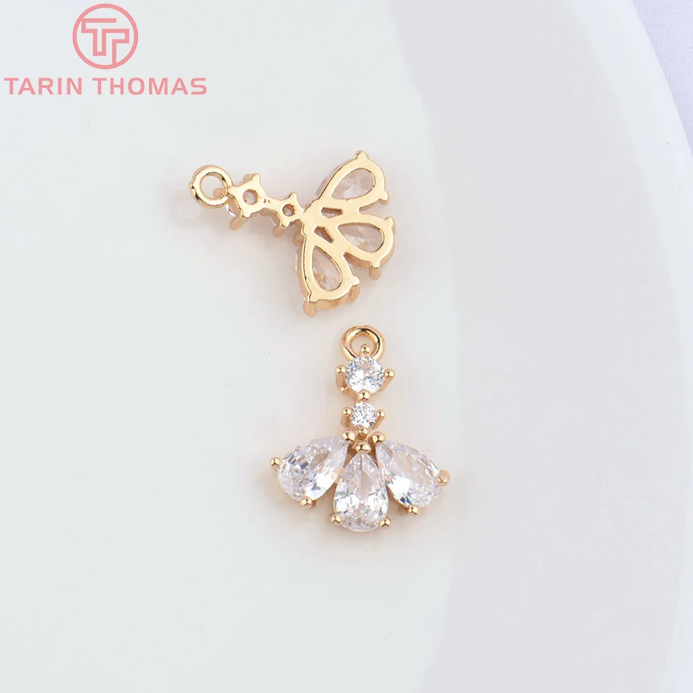 アクセサリー emperor 4864) 10PCS 13.5x14MM 24K Champagne Gold Color Brass with