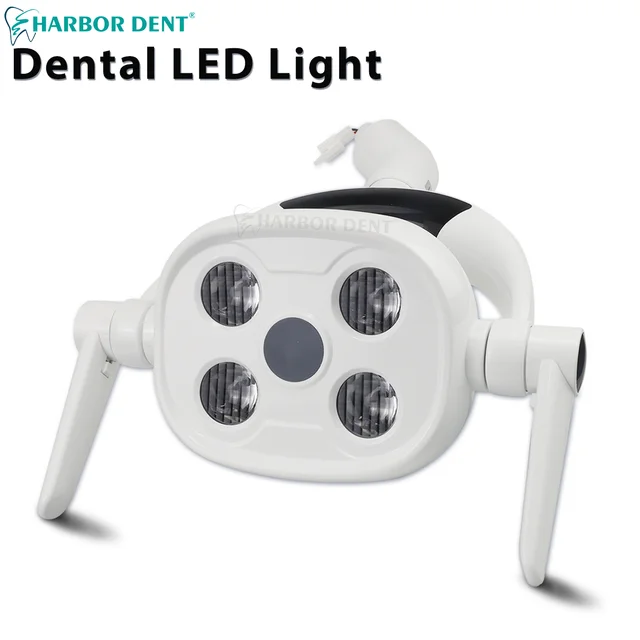 4LED Dental Oral Operation Lamp Adjustable Induction Spotlight Surgical Shadowless Light Dentistry Unit Chair Equipment