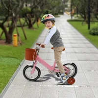 Vélo pour enfants de 12 pouces avec roue d'entraînement pour garçons et filles de 2 à 4 ans, vélo pour enfants réglable en hauteur portant 40 kg 2