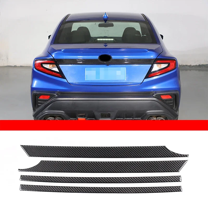 

Настоящая мягкая наклейка из углеродного волокна для Subaru WRX/WRX STI 2022 2023, наружная отделочная полоса БАГАЖНИКА АВТОМОБИЛЯ, защитные аксессуары для отделки