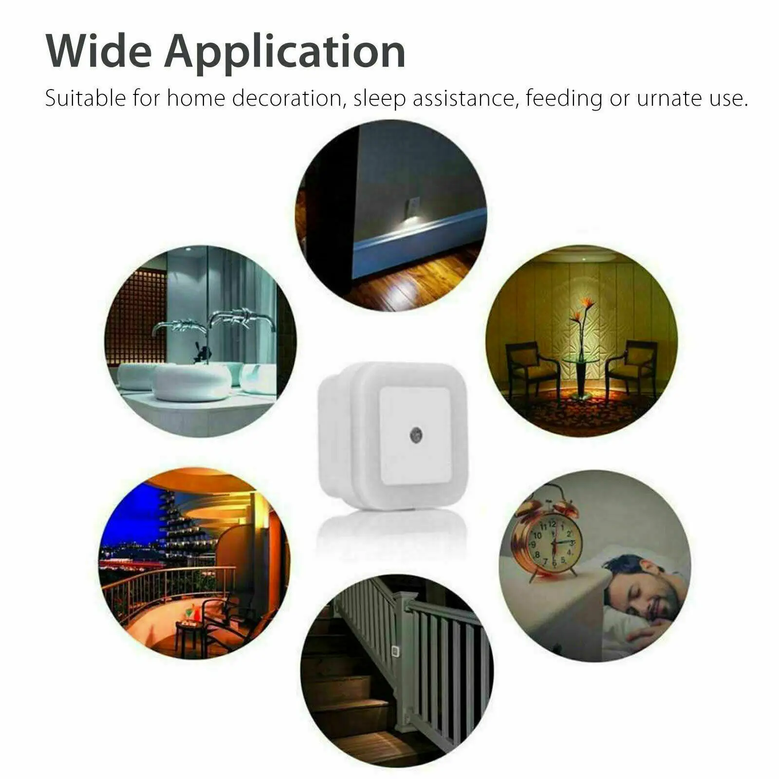 Auto Sensor Night LED Light Indoor Hallway Bedroom Living Room Stair Lamp night light led night light led night lamp