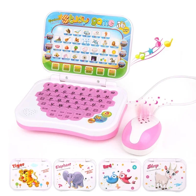 Random Style Girl Early Education Learning Story Machine Music Intelligent Chinese English switch Reading Tablet Phone Toy 2