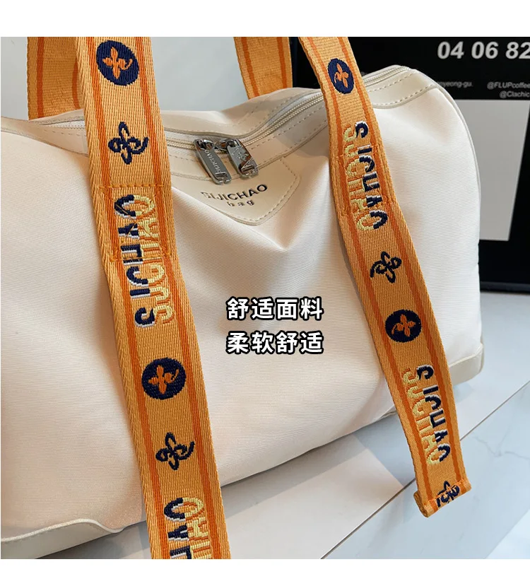 2026 Neueste trendige, vielseitige Hand-Reisetasche mit Buchstaben-Gurtband, Umhängetasche, lässiges Gepäck, Handbabgs – Detail 7