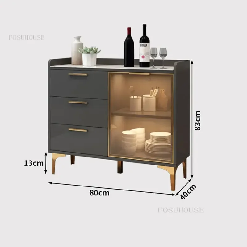 Home Furniture Cabinets Small Apartment Sideboard for Living Room Dormitory Locker Modern Simple Restaurant Side Cabinet N 6