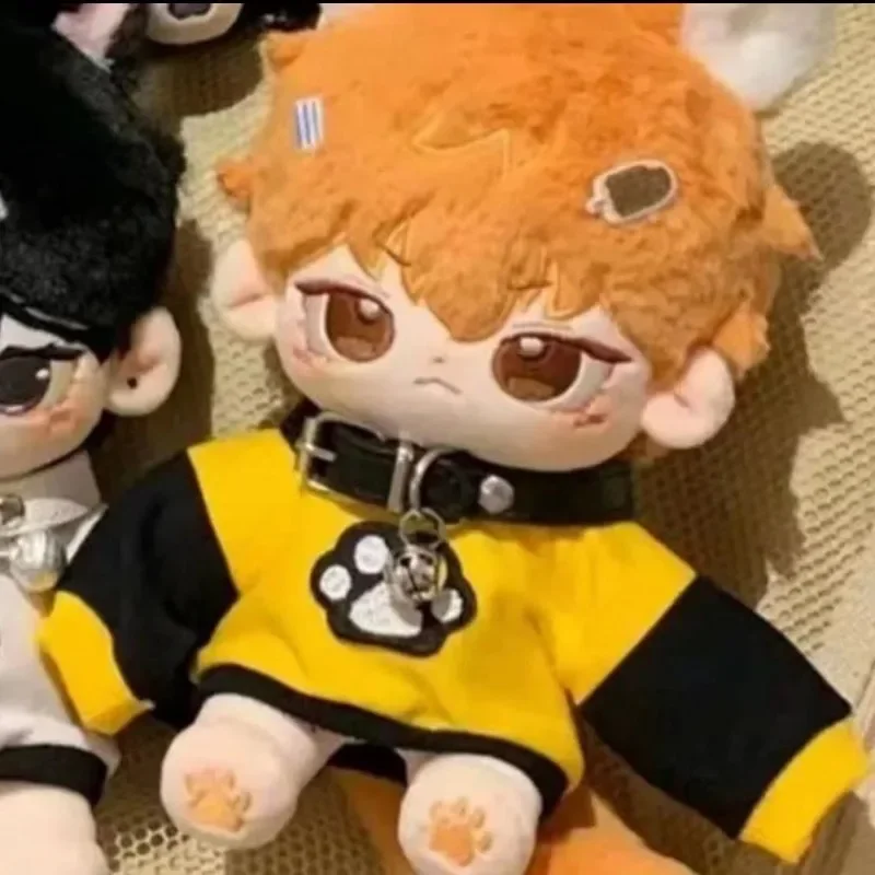 20cm Doll Clothes Mini Kpop Skz Kawaii Sweater Cat Paw Fashion Black White Blue Yellow Coat Toy Accessories Free Shipping Items 5
