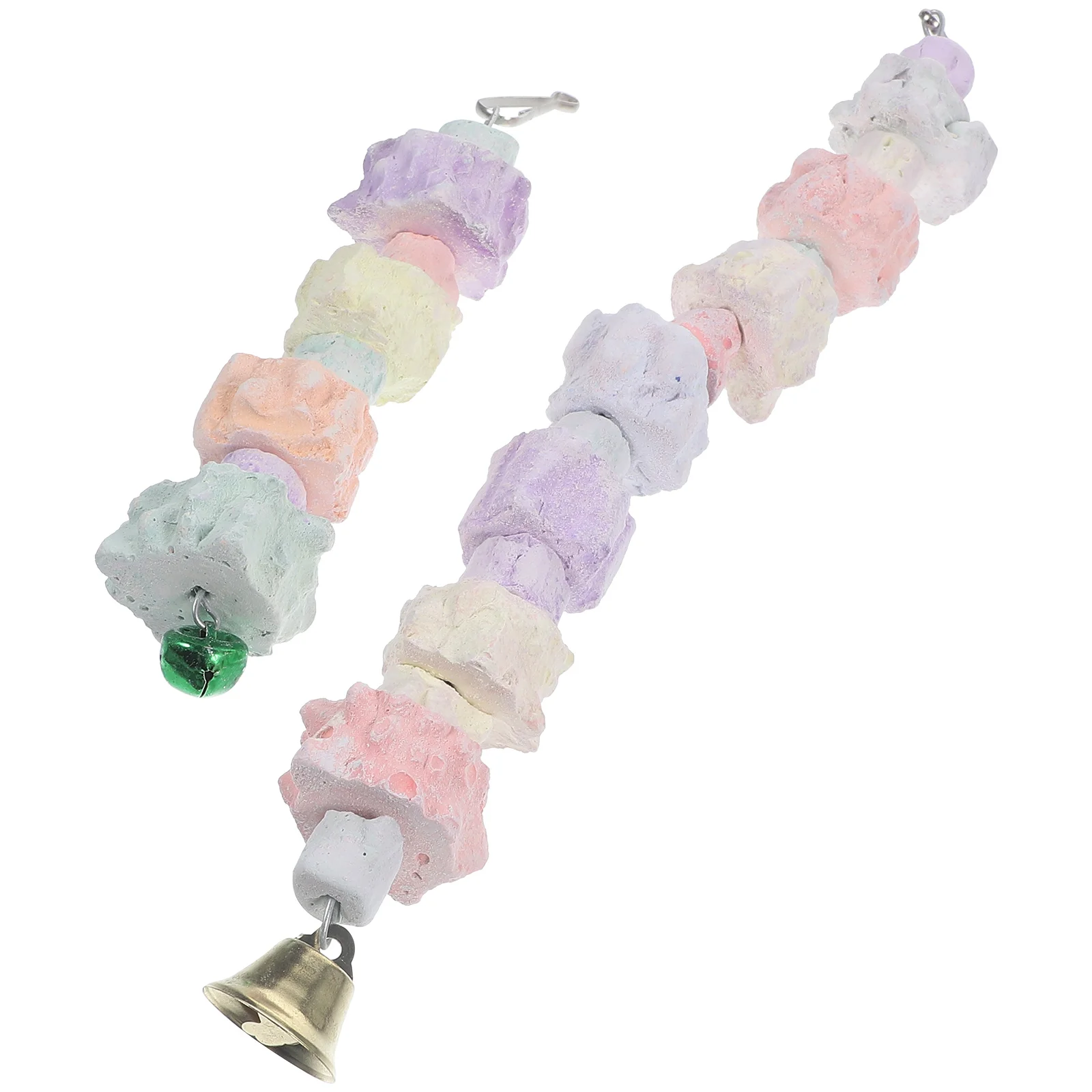 

Parrot Toy Cockatiel Chewing Toys Bird Cage Teething Accessories Parrots Hanging Molar