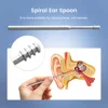 6pcs/set Spiral Ear Cleaner Wax Removal Tool Earpick Sticks Earwax Remover Curette Ear Pick Cleaning Ear Cleanser Spoon Ear Care 3